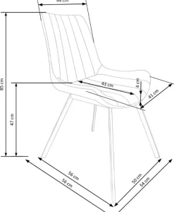 Stol Myron - Grå vintage + Möbeltassar