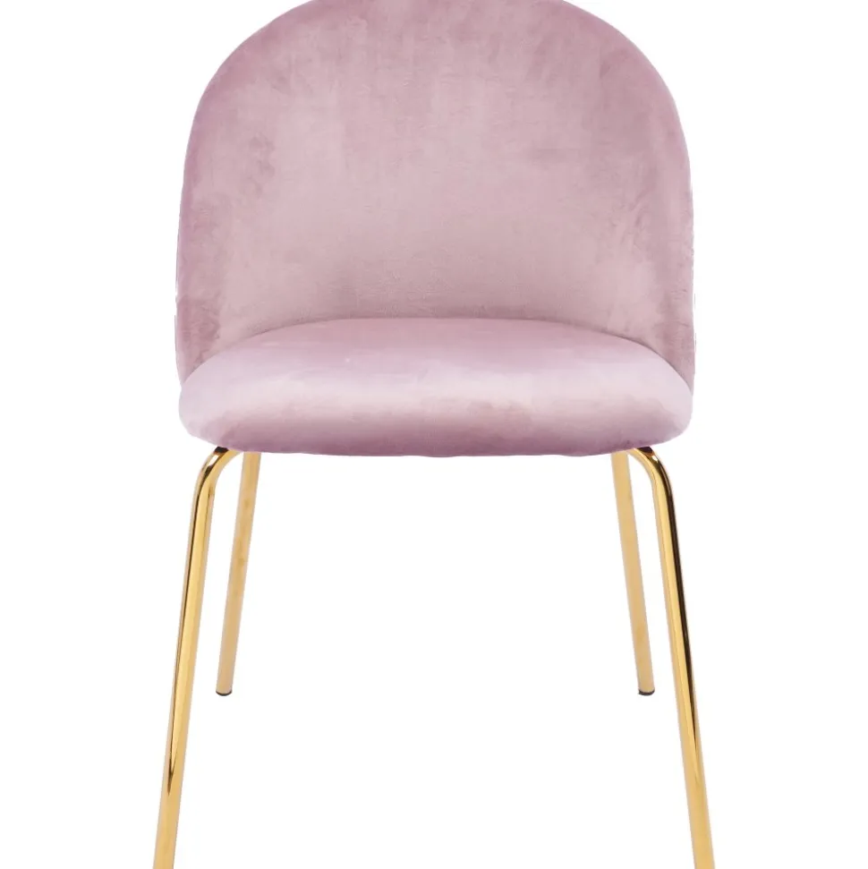 Stol rosa med guldiga ben - Plaza