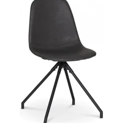 Stol snurrbar i svart PU + Fläckborttagare för möbler