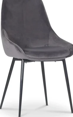 Stol Theo i grå sammet + Möbeltassar