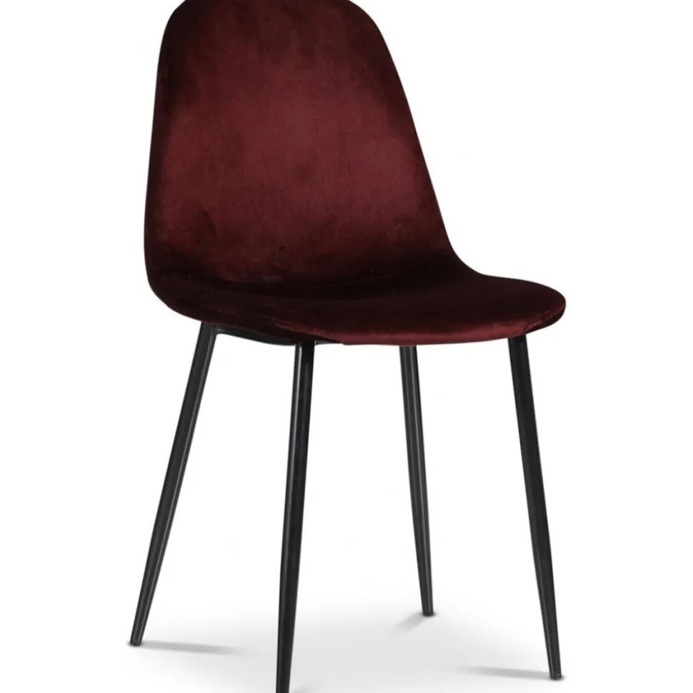 Stol vinröd sammet - Carisma + Möbeltassar