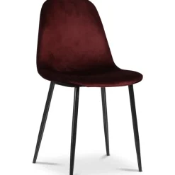 Stol vinröd sammet - Carisma + Textilrengöring för möbler