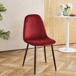 Stol vinröd sammet - Carisma