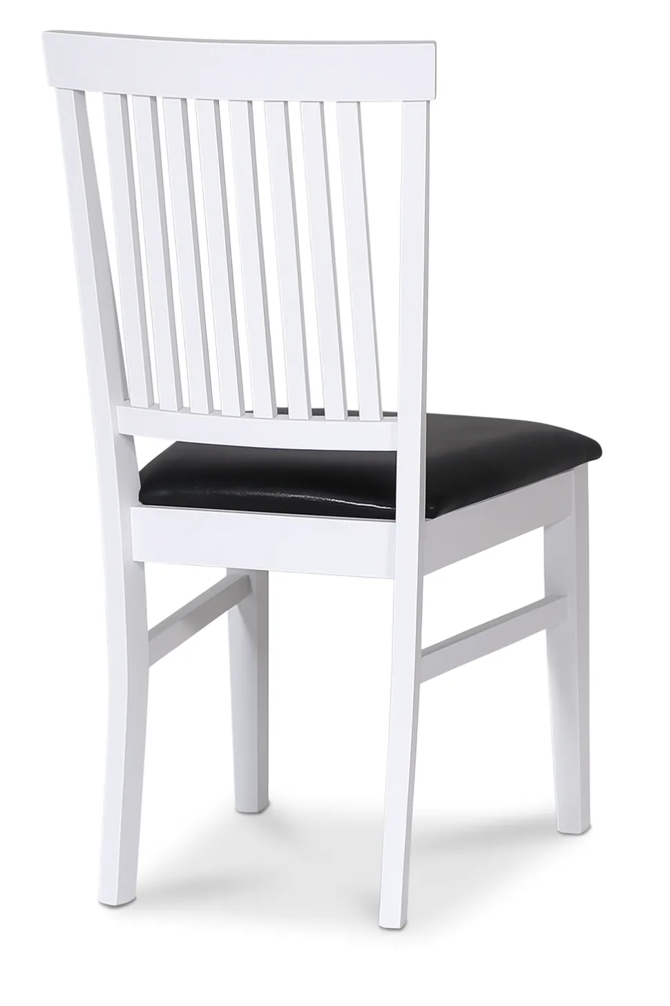 Stol vit med svart sits - Fårö + Möbeltassar