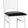 Stol vit med svart sits - Fårö + Fläckborttagare för möbler