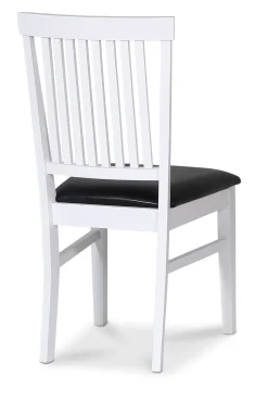 Stol vit med svart sits - Fårö + Fläckborttagare för möbler