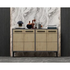 Stria skänk - Antracit/safir ek