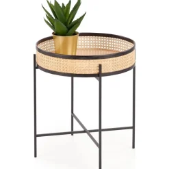 Sulawe soffbord Ø50 cm - Svart