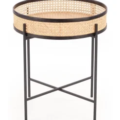 Sulawe soffbord Ø50 cm - Svart