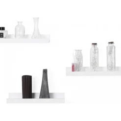 Suwon vägghylla 38 cm, 3-pack - Vit