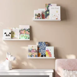 Suwon vägghylla 38 cm, 3-pack - Vit