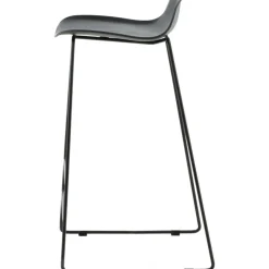 Svall barstol - Svart plast