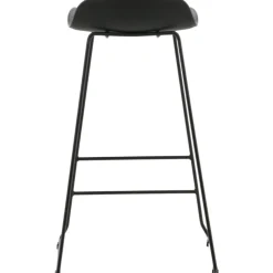 Svall barstol - Svart plast