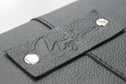 Svea kvadratisk stolsdyna läder - Svart