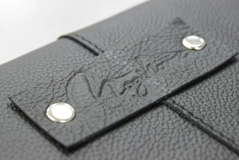 Svea kvadratisk stolsdyna läder - Svart