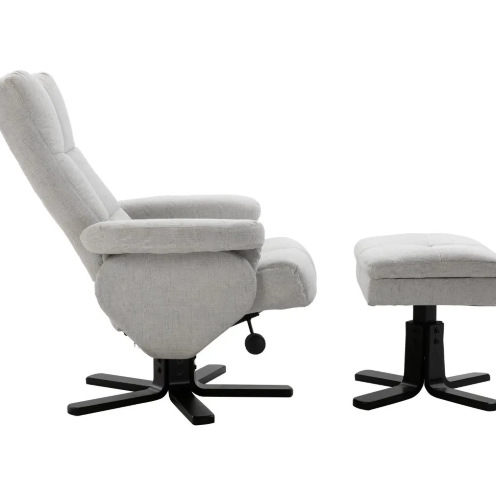 Sven reclinerfåtölj - Svart/Greige