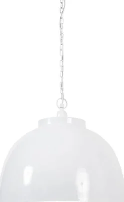 Taklampa Ø45 cm vitackad metall