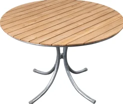 Teakbord Ø110 cm - Möllan + Rengöringsmedel för utemöbler