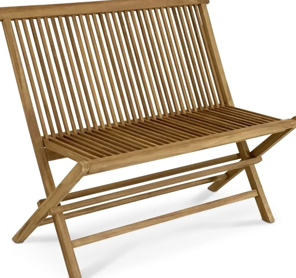 Teaksoffa 100 cm bred - Saltö + Textilrengöring för möbler