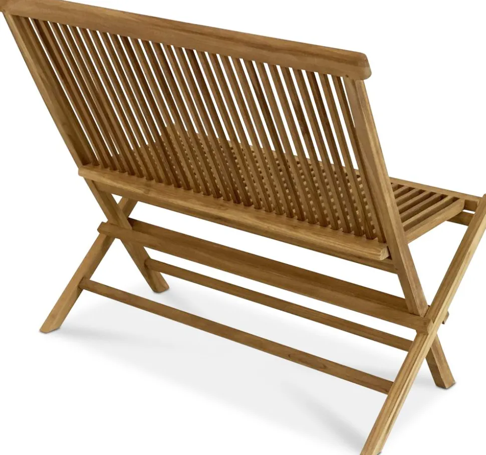 Teaksoffa 100 cm bred - Saltö + Textilrengöring för möbler