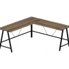 Team hörnskrivbord 180 x 60 cm - Mörkbrun