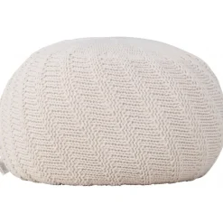 Ted sittpuff Ø45 cm - Offwhite