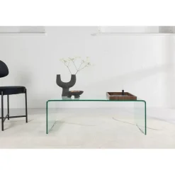 Telemark soffbord 110 x 50 cm - Transparent/Valnöt