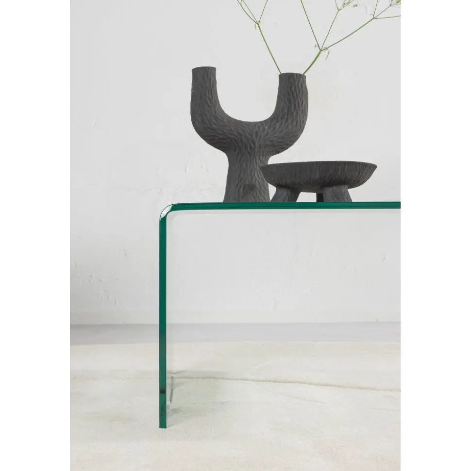 Telemark soffbord 110 x 50 cm - Transparent/Valnöt