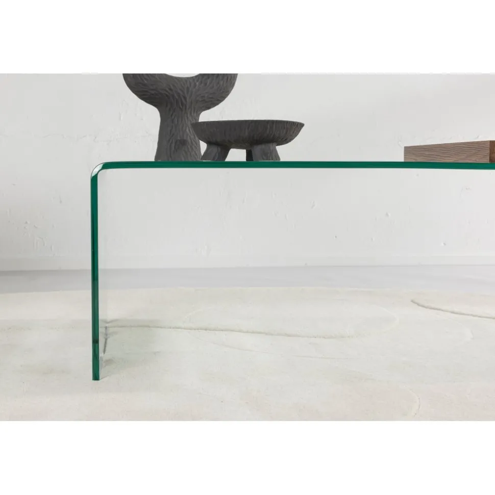 Telemark soffbord 110 x 50 cm - Transparent/Valnöt