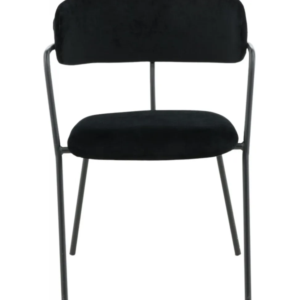 Tell karmstol - Svart