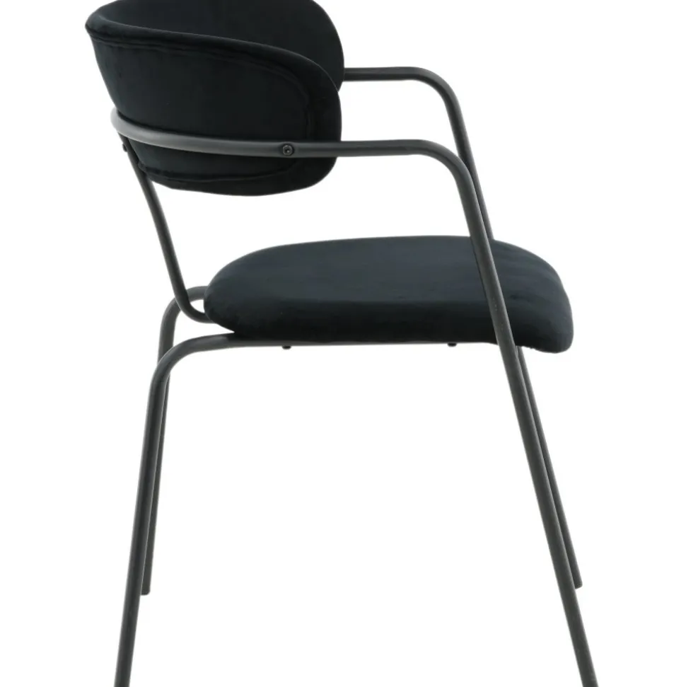 Tell karmstol - Svart