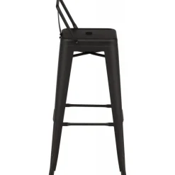 Tempe Flat barstol - Svart