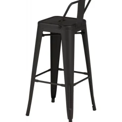 Tempe Flat barstol - Svart