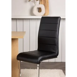 Tempo matstol - Svart PU