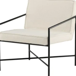 Tetra fåtölj - Vit teddy