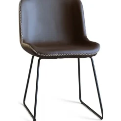 Texas matgrupp med 8 st Texas matstolar Brun PU + Texas matbord betong 200x100 cm + 5.00 x Möbeltassar