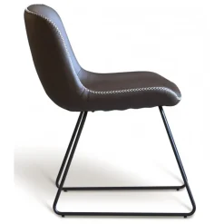 Texas matgrupp med 8 st Texas matstolar Brun PU + Texas matbord betong 200x100 cm + 5.00 x Möbeltassar