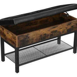 Tomas hallbänk 70 cm - Brun/svart