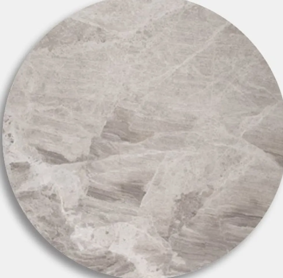 Toppskiva marmor Ø85 cm - Silver Diana
