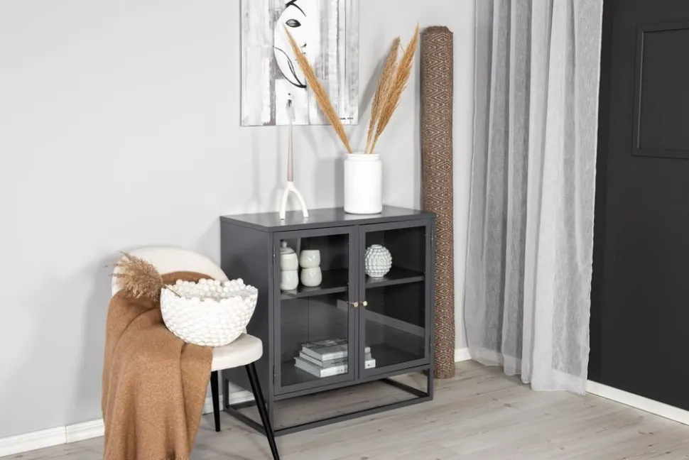 Torsnäs skåp med dörrar - Ljusgrå