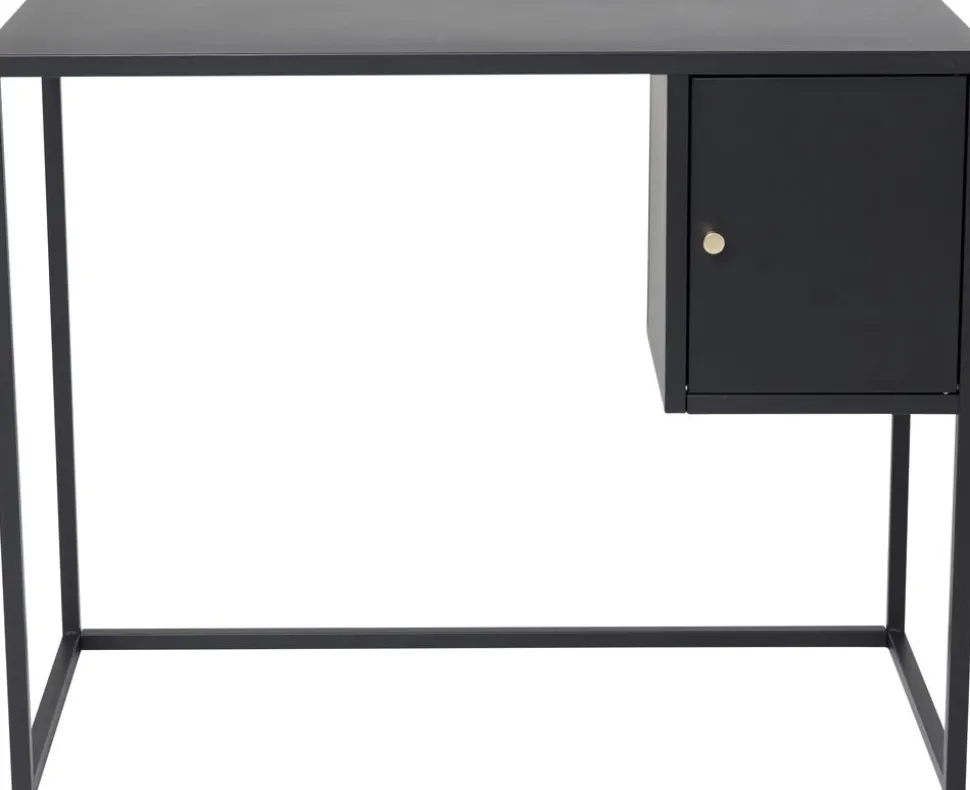 Torsnäs svart skrivbord med låda