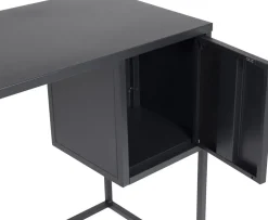 Torsnäs svart skrivbord med låda