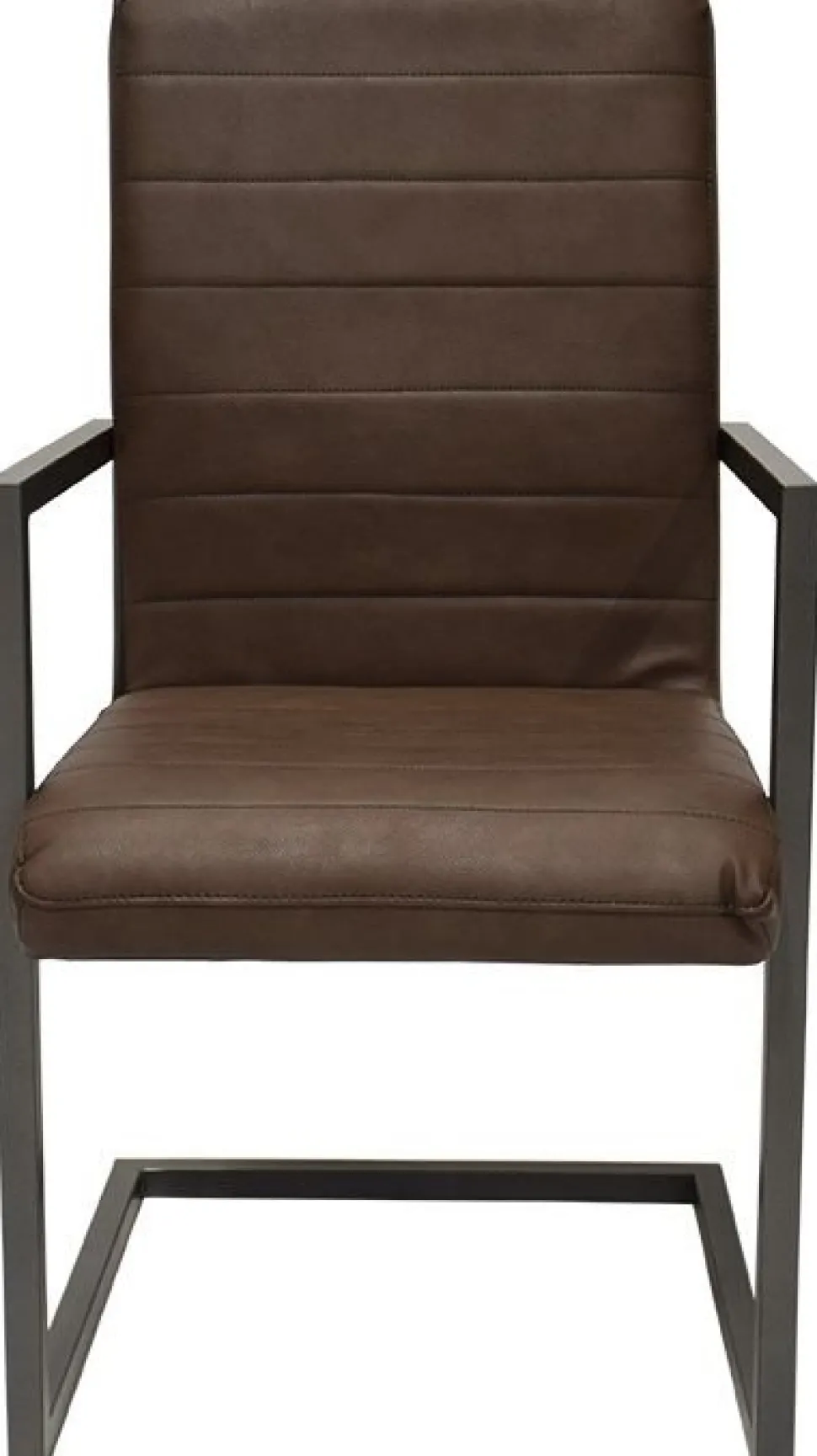 Toscana Stol med karm - Brun vintage läder look