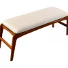 Touch sittbänk - Valnöt/cream