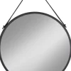 Trapani Spegel - Svart - Ø60