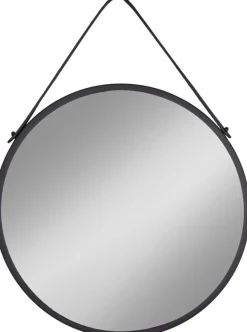 Trapani Spegel - Svart - Ø60