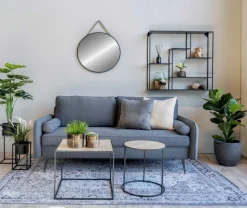 Trapani Spegel - Svart - Ø60