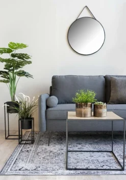 Trapani Spegel - Svart - Ø60 + Glas och Kristallrengöring