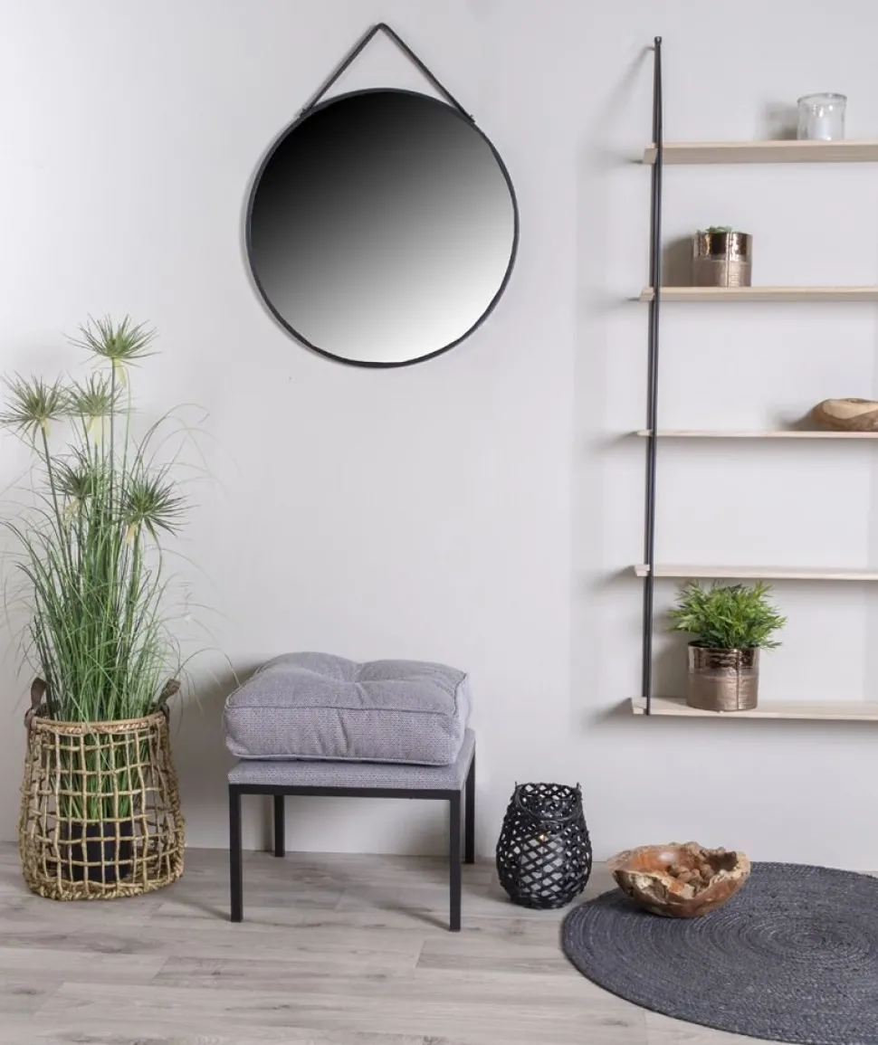 Trapani Spegel - Svart - Ø60 + Glas och Kristallrengöring