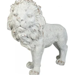 Trädgårdskonst Staty stående lejon XL - 90x76 cm + Rengöringsmedel för utemöbler